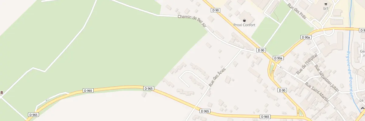 Plan du 10 All des Pervenches à Saint-Fargeau