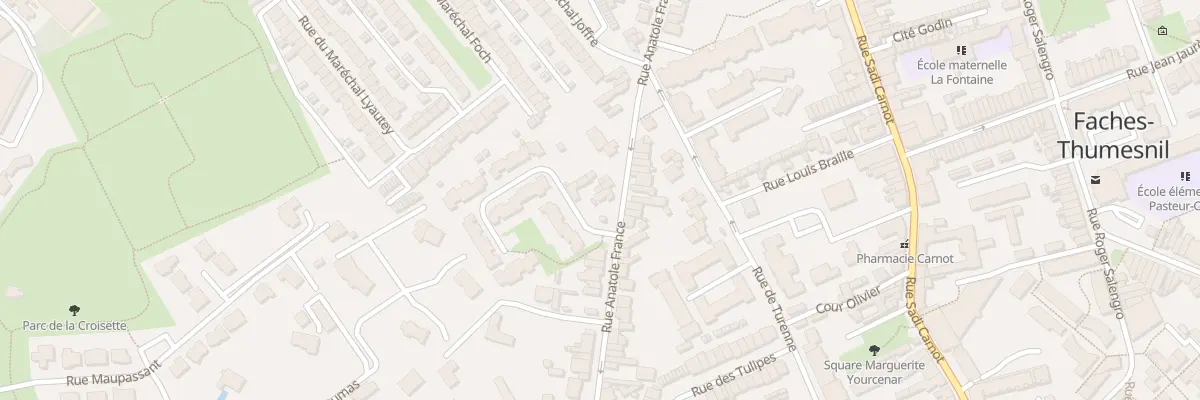 Plan du 152 Rue Anatole France à Faches-Thumesnil