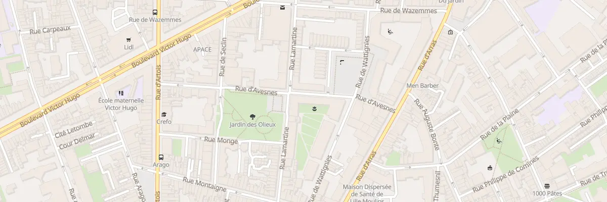 Plan du 50 Rue d’Avesnes à Lille