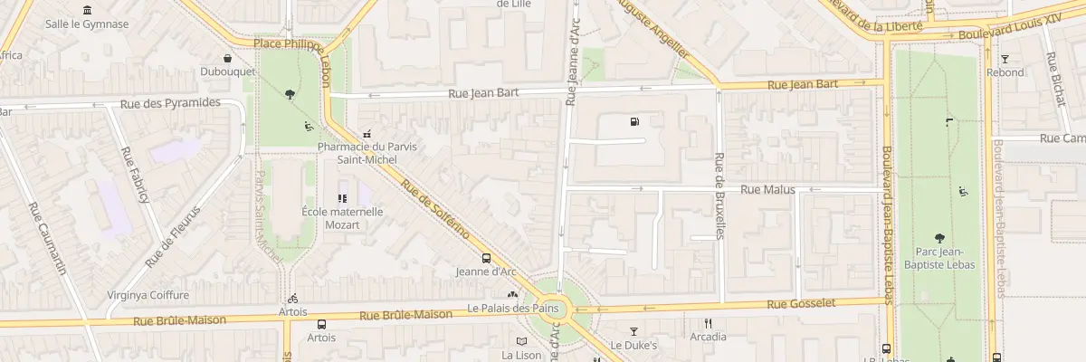 Plan du 46 Rue Jeanne d’Arc à Lille