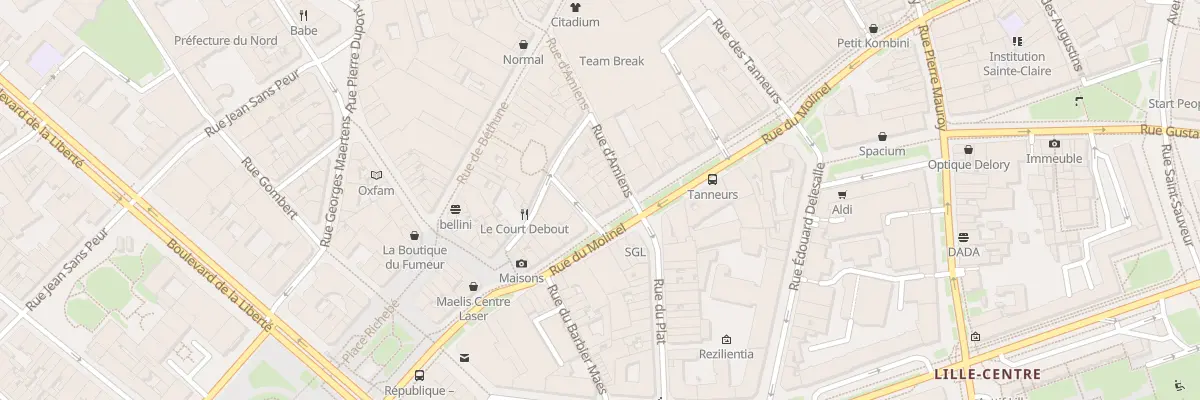 Plan du 132 Rue du Molinel à Lille