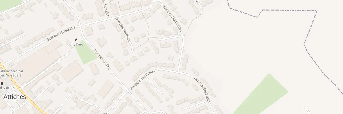 Plan du 1 Rue des Hortensias à Attiches