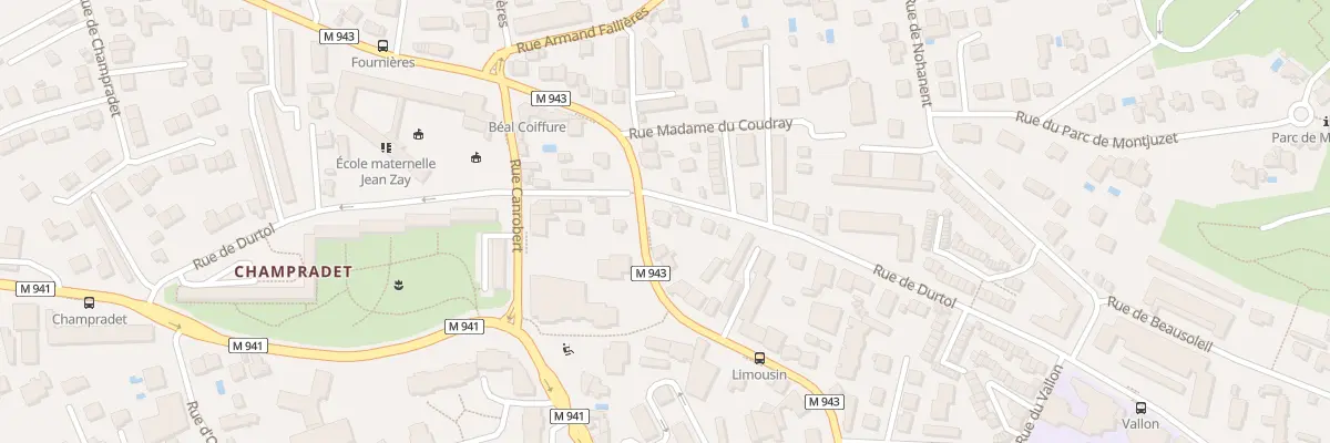 Plan du 46 Av du Limousin à Clermont-Ferrand