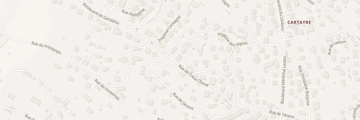 Plan du 210 Rue de Crève Cheval à Millau