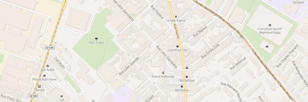 Plan du 15 Rue Gambetta à Faches-Thumesnil