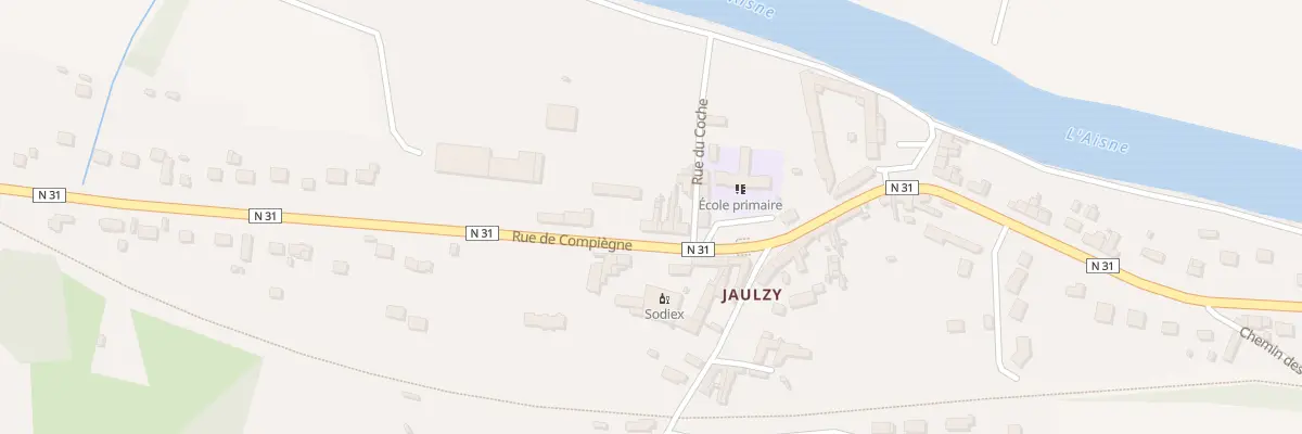 Plan du 14 Rue de Compiègne à Jaulzy