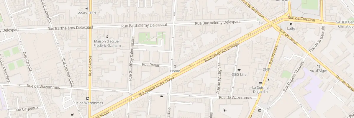 Plan du 101 Rue Jeanne d’Arc à Lille