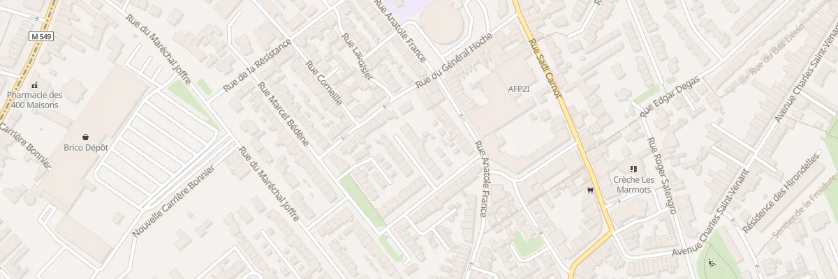 Plan du 14 Rue Arthur Verdoncq à Faches-Thumesnil