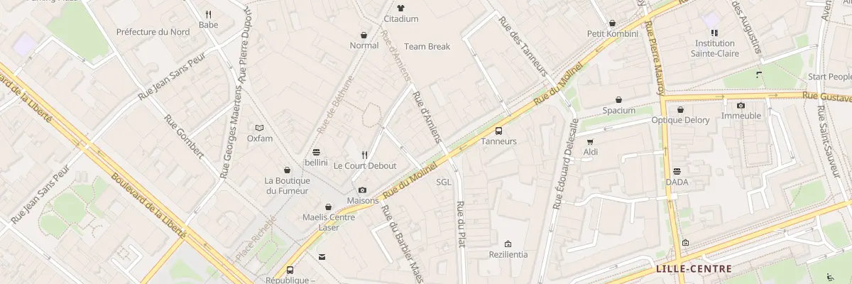 Plan du 130 Rue du Molinel à Lille