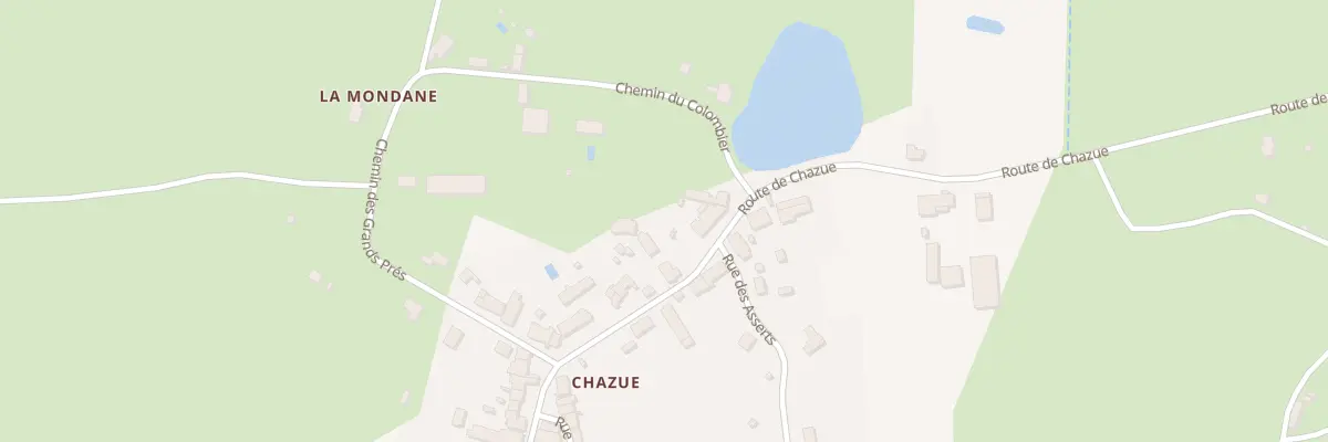 Plan du 1426 Rte de Chazué à Raveau