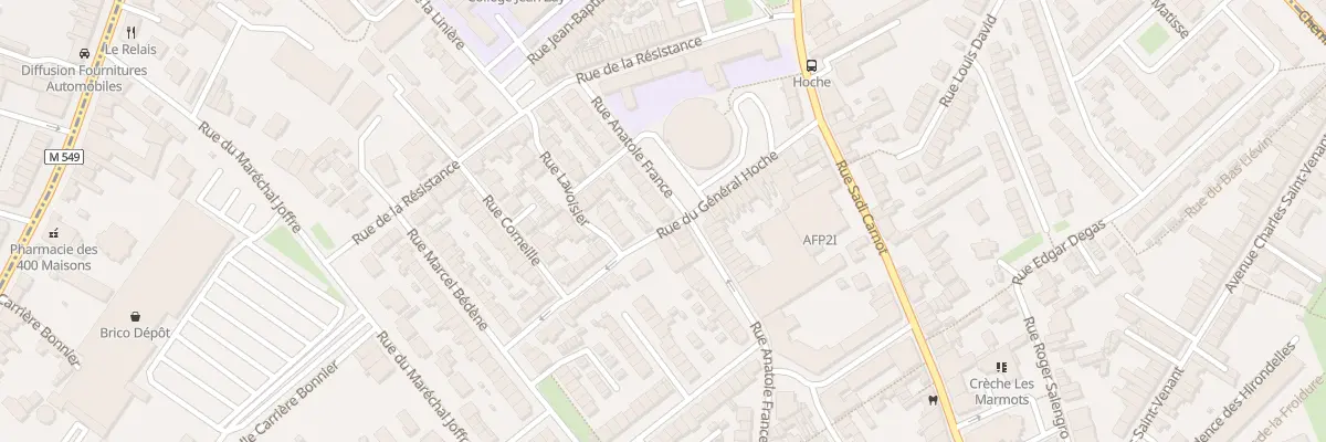 Plan du 28 Rue Anatole France à Faches-Thumesnil