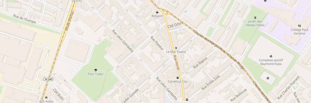Plan du 25 Rue Pasteur à Faches-Thumesnil