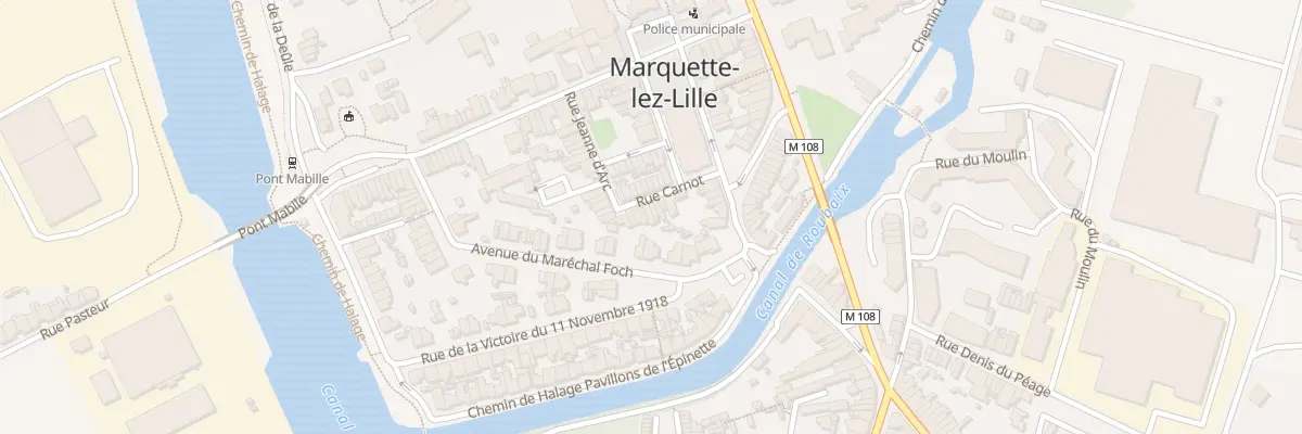 Plan du 9 Rue Carnot à Marquette-lez-Lille