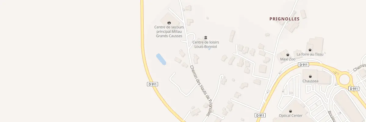 Plan du 6367 Che des Hauts de Prignolles à Millau