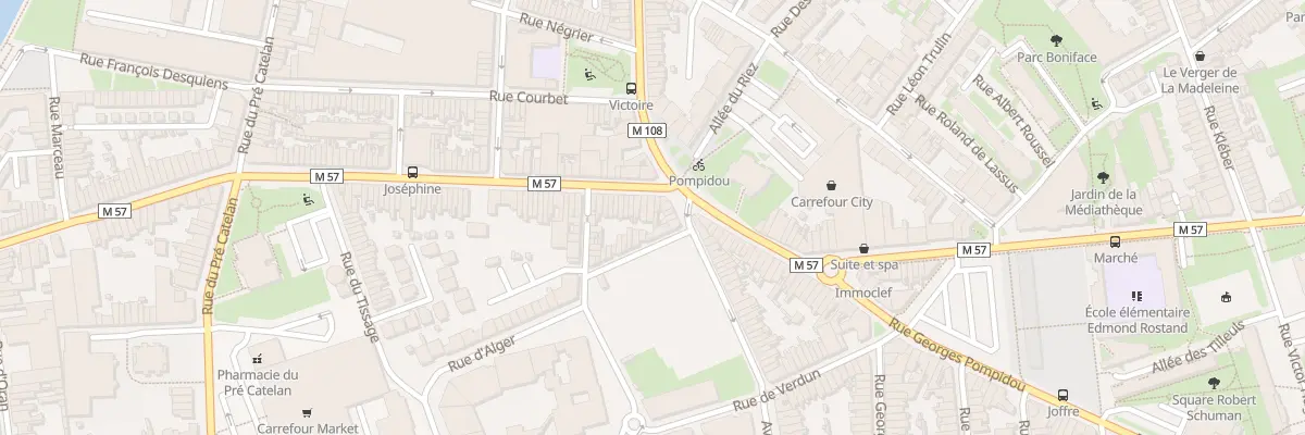 Plan du 5 Rue Roger Salengro à La Madeleine