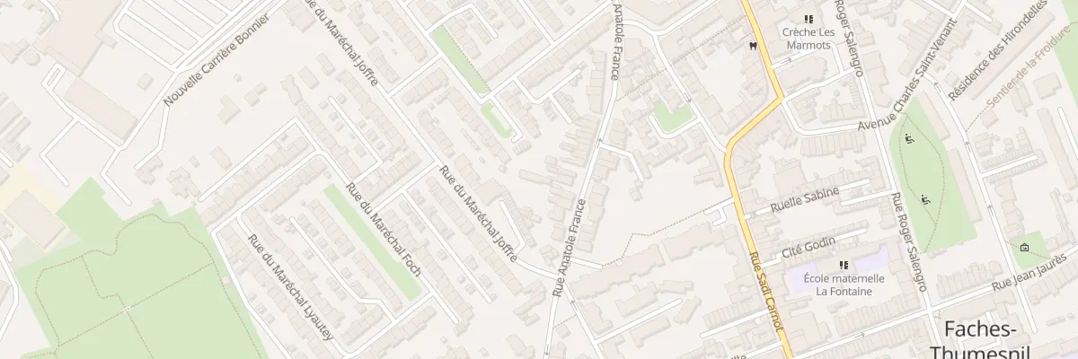 Plan du 110 Rue Anatole France à Faches-Thumesnil