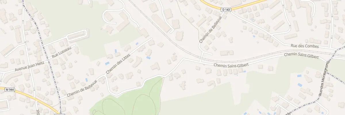 Plan du 14 Che de Bellevue à Chamalières