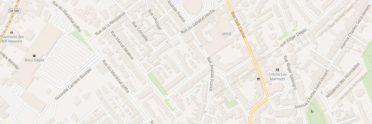 Plan du 10 Rue Arthur Verdoncq à Faches-Thumesnil
