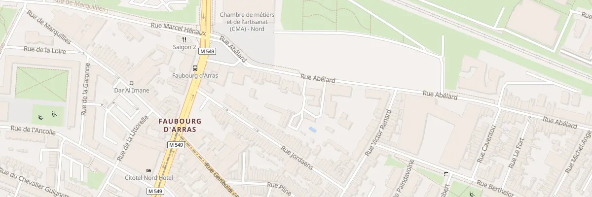 Plan du 58 Rue Abélard à Lille