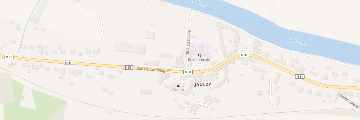 Plan du 12 Rue de Compiègne à Jaulzy