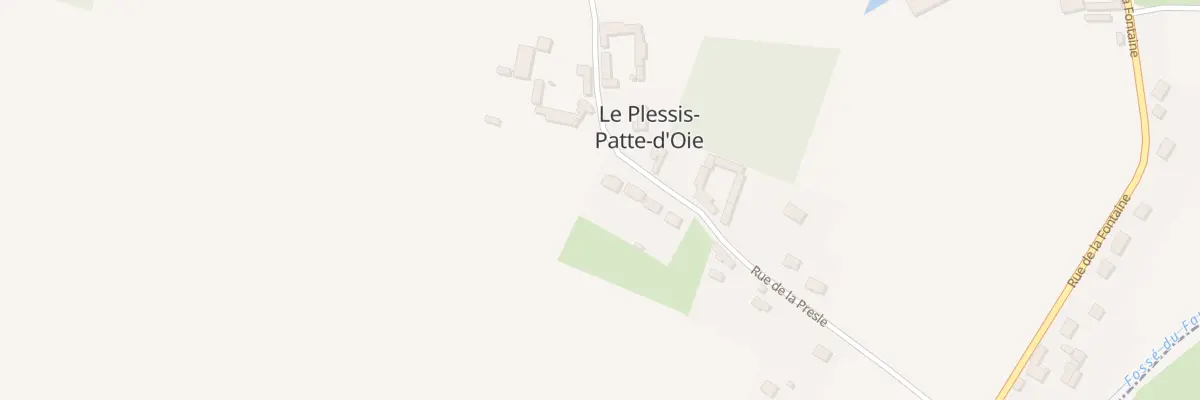 Plan du 252 Rue de la Presle au Plessis-Patte-d’Oie