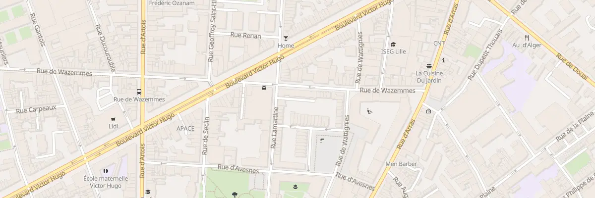 Plan du 33 Rue de Wazemmes à Lille