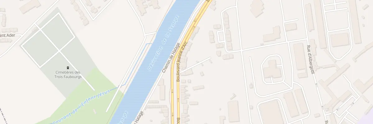 Plan du 672 Bd Jeanne d’Arc à Douai