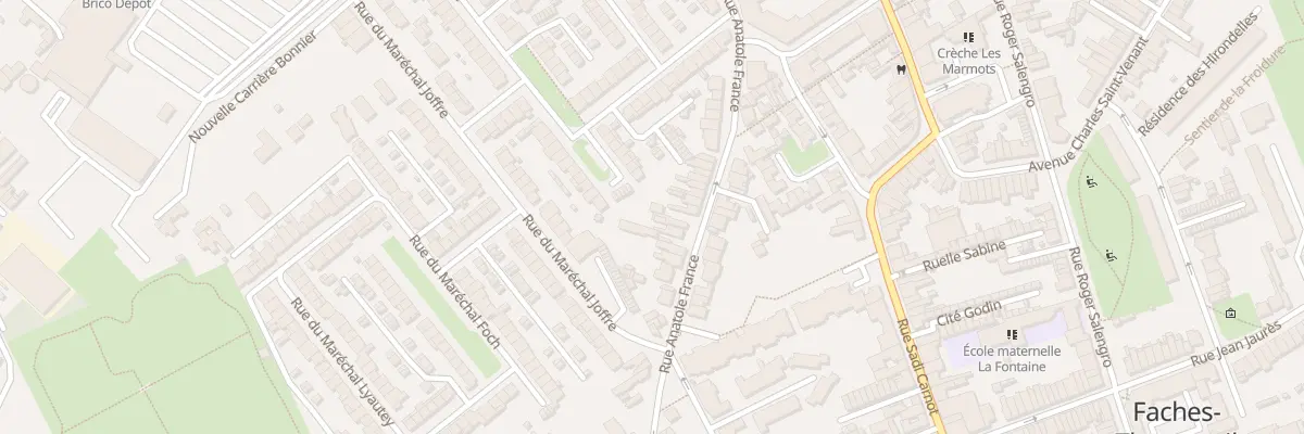 Plan du 106 Rue Anatole France à Faches-Thumesnil