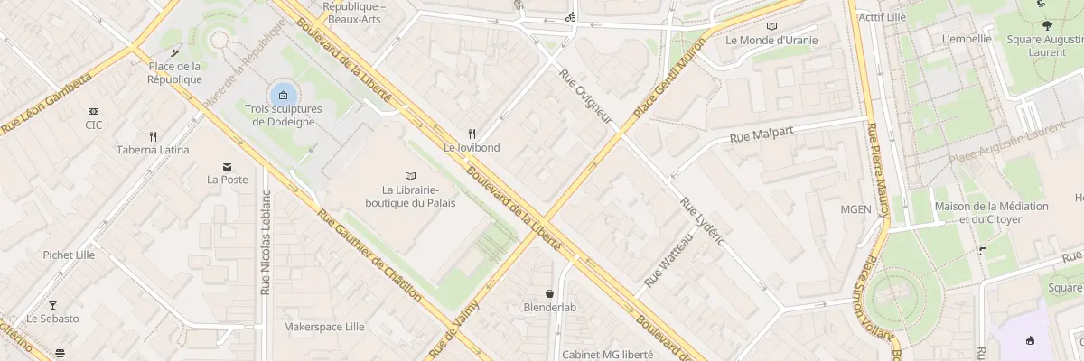 Plan du 179 Bd de la Liberté à Lille