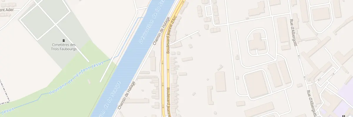 Plan du 606 Bd Jeanne d’Arc à Douai
