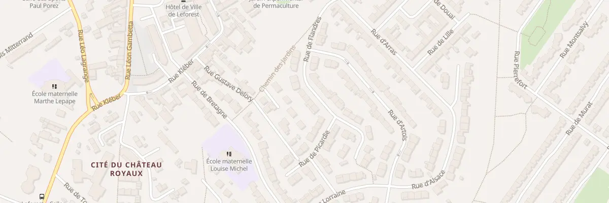 Plan du 13 Rue des Flandres à Leforest
