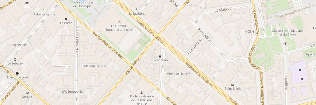 Plan du 4 Rue Jeanne d’Arc à Lille