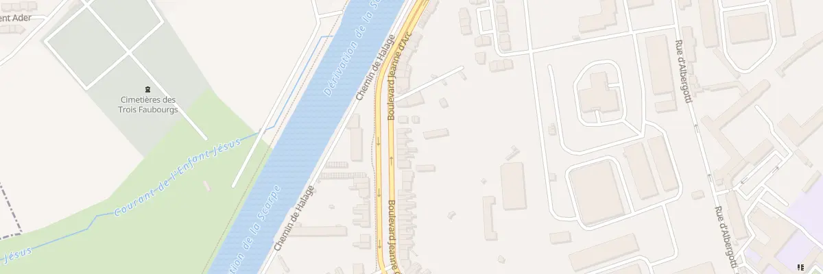 Plan du 596 Bd Jeanne d’Arc à Douai