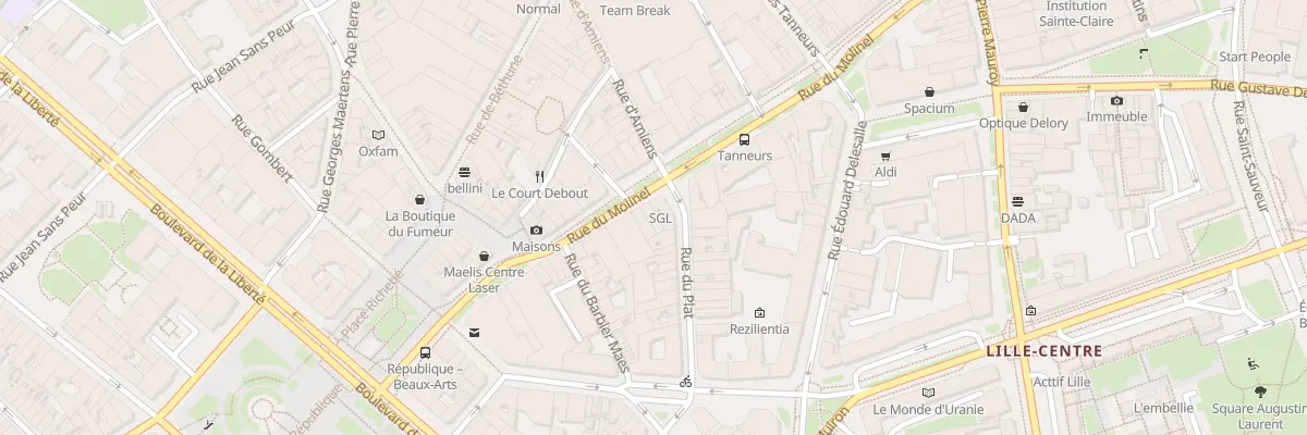 Plan du 127 Rue du Molinel à Lille