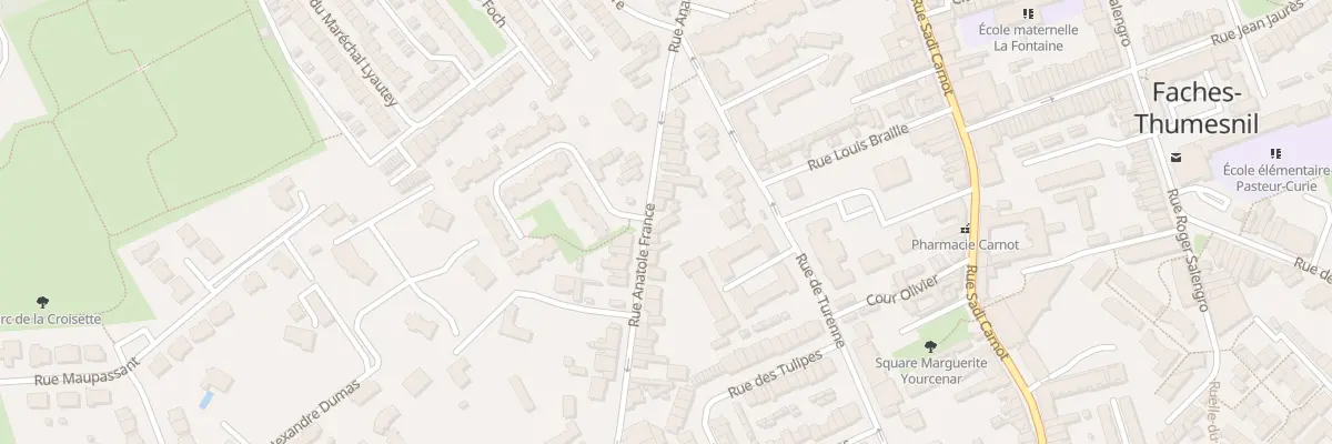 Plan du 141B Rue Anatole France à Faches-Thumesnil