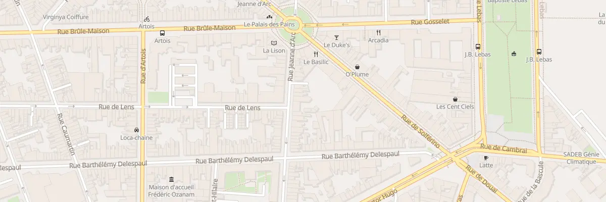 Plan du 47 Rue Jeanne d’Arc à Lille