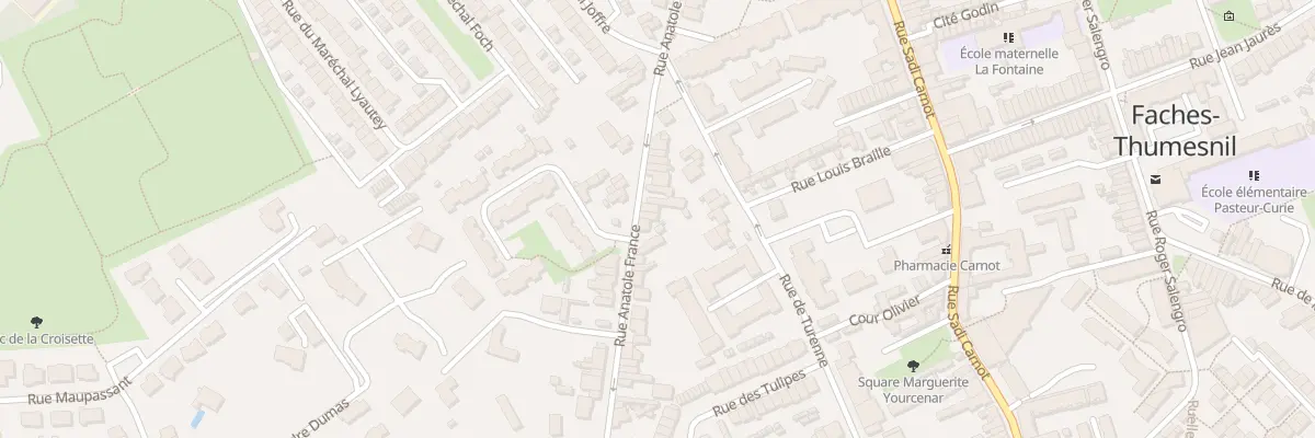 Plan du 139 Rue Anatole France à Faches-Thumesnil