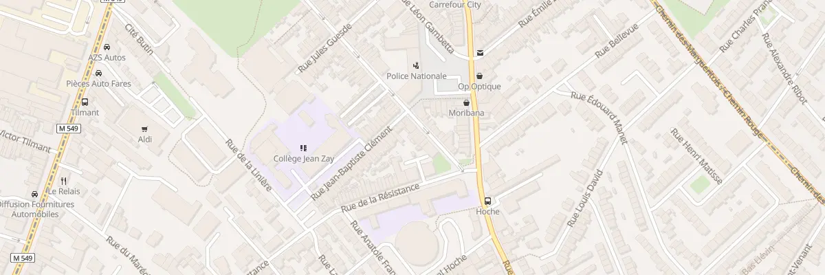 Plan du 7 Rue Gustave Delory à Faches-Thumesnil