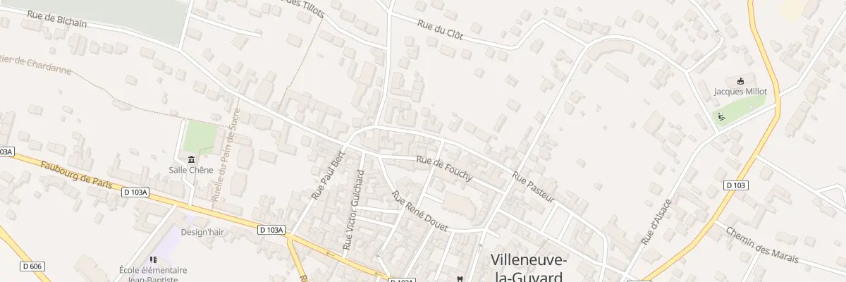 Plan du 41 Rue Pasteur à Villeneuve-la-Guyard