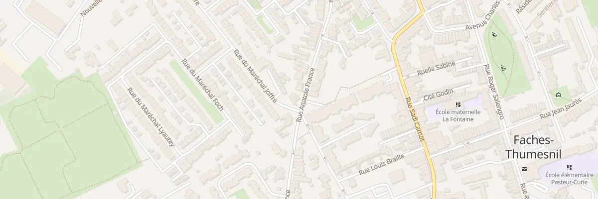 Plan du 124 Rue Anatole France à Faches-Thumesnil
