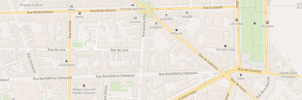 Plan du 49 Rue Jeanne d’Arc à Lille