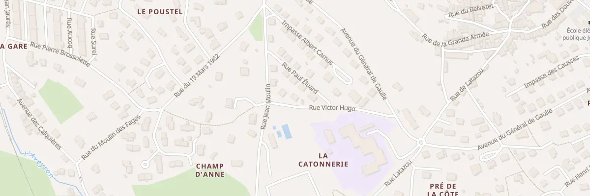 Plan du 3 Rue Victor Hugo à Sévérac d’Aveyron