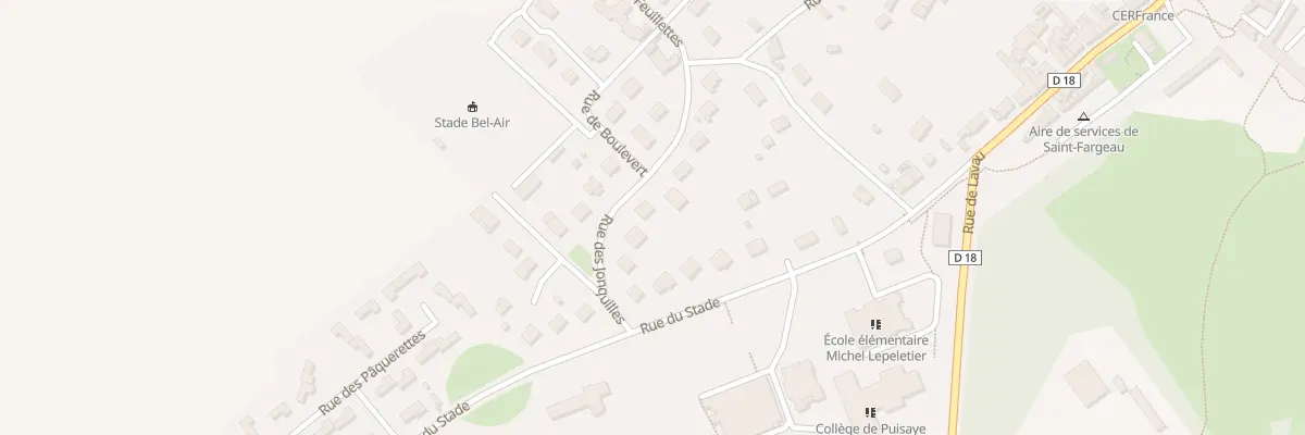 Plan du 6 Rue des Jonquilles à Saint-Fargeau