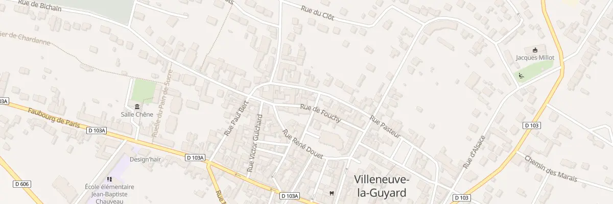 Plan du 499 Rue de Fouchy à Villeneuve-la-Guyard
