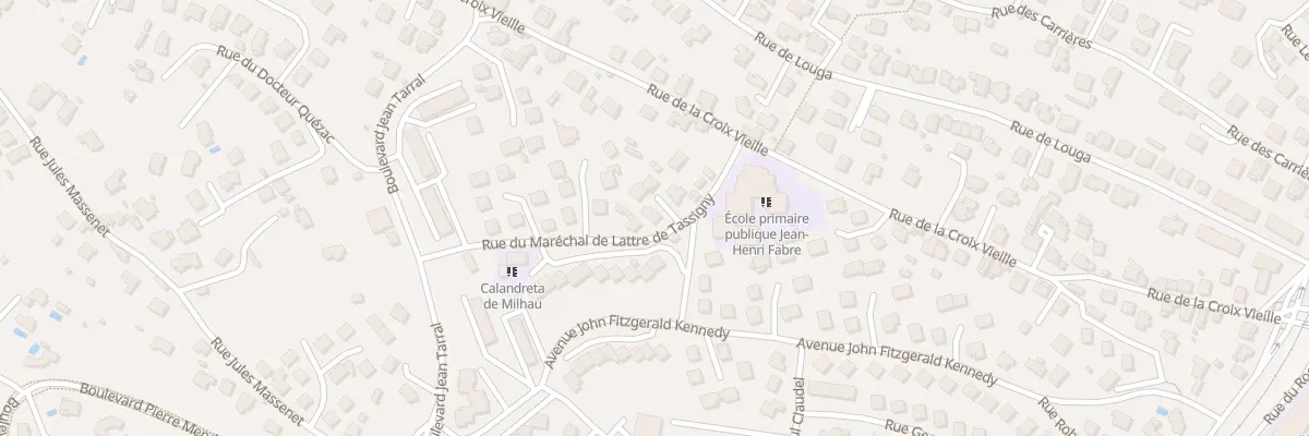 Plan du 78D Rue Mal de Lattre de Tassigny à Millau