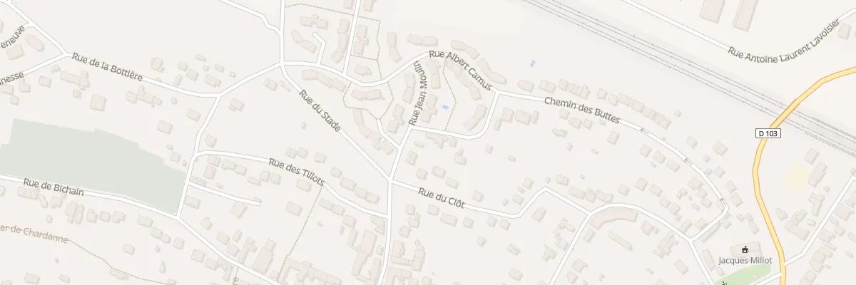 Plan du 45 Rue des Buttes à Villeneuve-la-Guyard