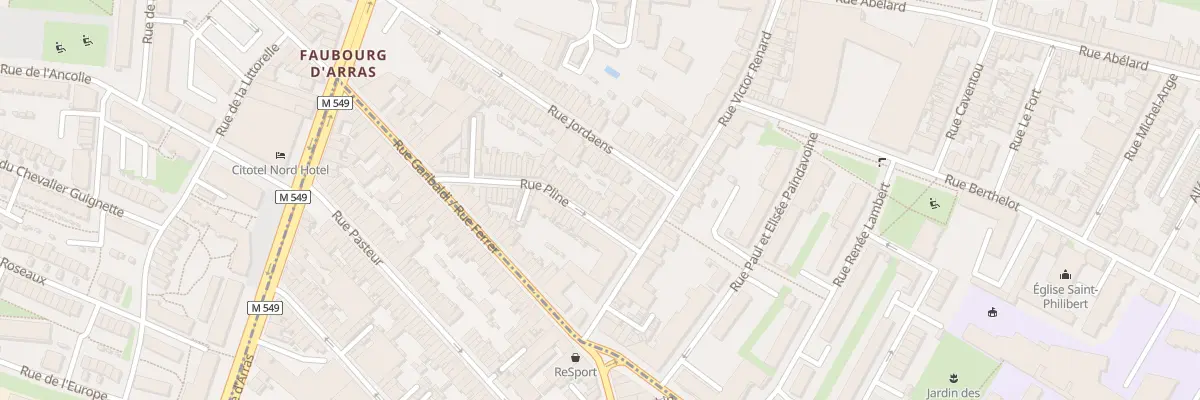 Plan du 61 Rue Pline à Lille