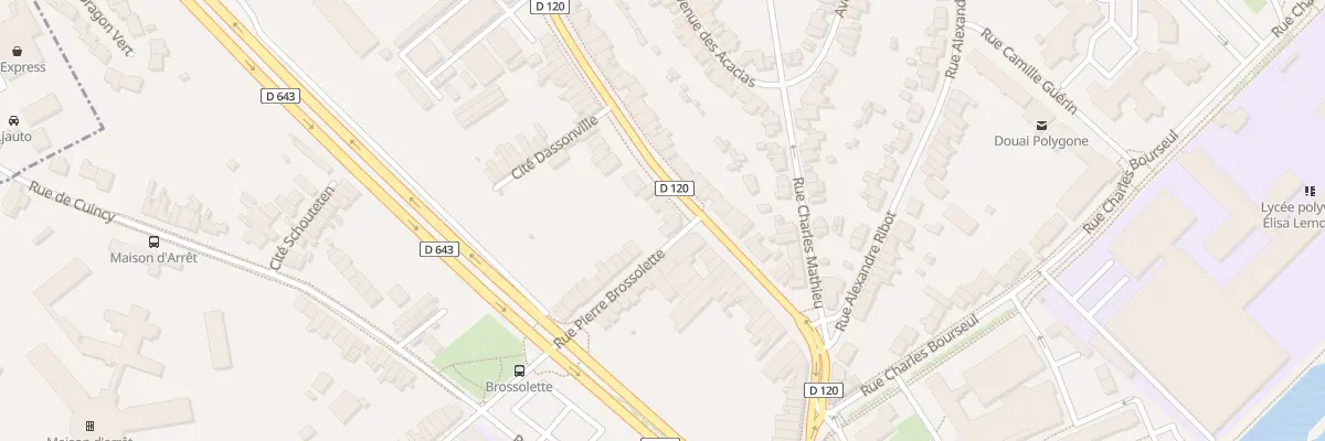 Plan du 139 Rue du Fbg de Bethune à Douai