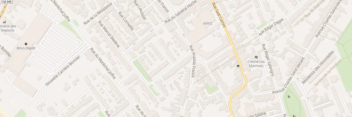 Plan du 2 Rue Arthur Verdoncq à Faches-Thumesnil