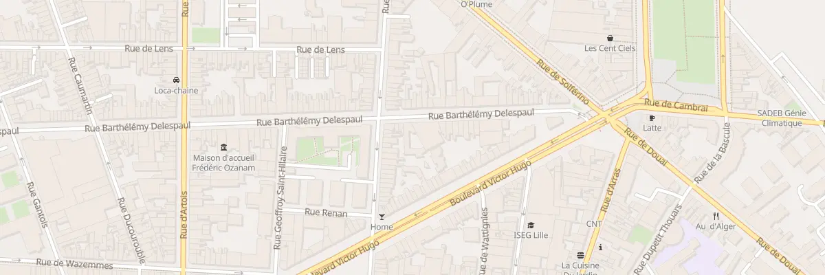 Plan du 109 Rue Barthélémy Delespaul à Lille